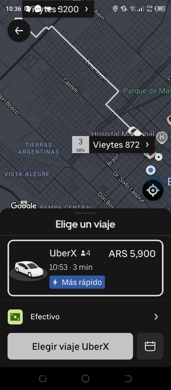 Captura Uber